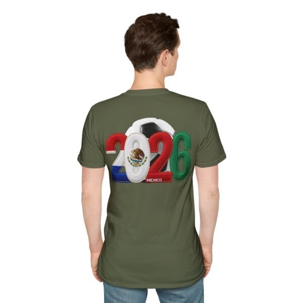 2026 Mexico Soccer T-Shirt, 2026 Soccer Fan Graphic, Embroidery Style Effect