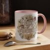 Valentine Mug , Happy Valentine Floral AccentMug, Colorful Coffee Mugs (11/15oz)