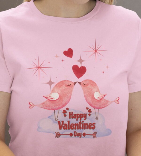 Valentine’s Day Love Birds Tee, Women’s Tee