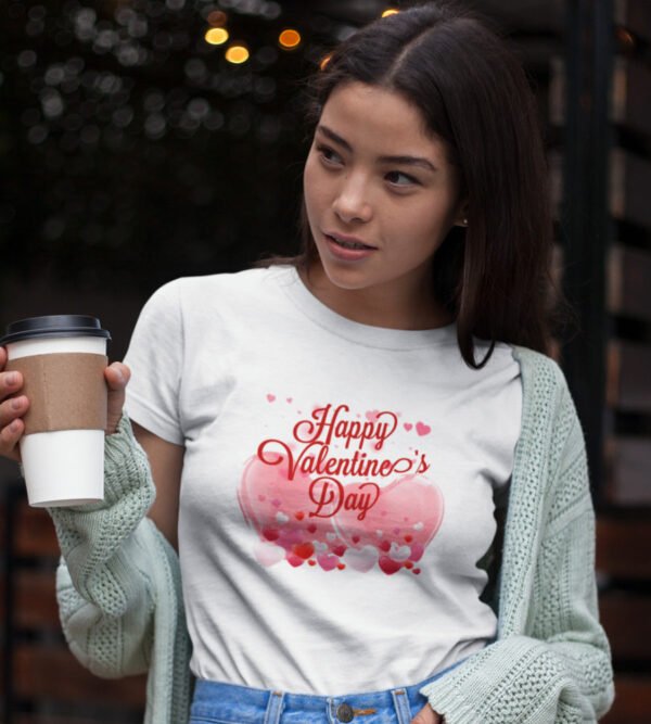 Happy Valentine’s Day Heart Graphic Tee Happy Valentine’s Day Heart Graphic Tee