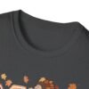 Cozy Season Women's T-Shirt,  Fall Leaves Autumn Graphic Tee, Embroidery Style Effect