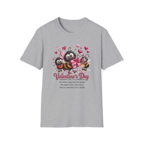 Valentine's Day T-Shirt – Cute Love Quote Graphic Tee, Embroidery Style Effect