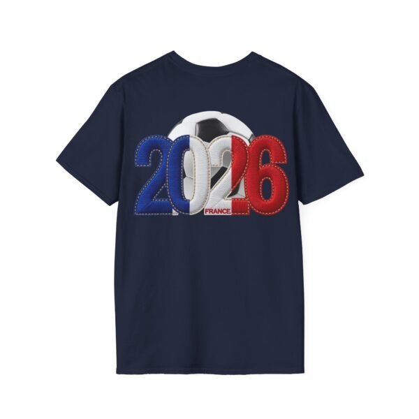 2026 France Soccer T-Shirt, Soccer Cup Fan Tee, Embroidery Style Effect