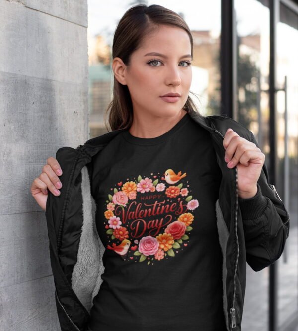 Valentine’s Day Floral Heart T-Shirt Valentine’s Day Floral Heart T-Shirt