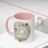Valentine Mug , Happy Valentine Floral AccentMug, Colorful Coffee Mugs (11/15oz)