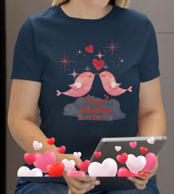 Valentine’s Day Love Birds Tee, Women’s Tee