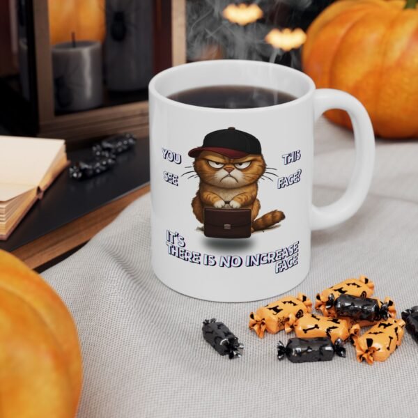 The Mug With The Attitude That The Boss Doesn't Like,  Funny Grumpy Cat Ceramic Mug, Cute Sarcastic Coffee Cup, Design On Both Sides