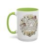 Valentine Mug , Happy Valentine Floral AccentMug, Colorful Coffee Mugs (11/15oz)