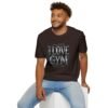 3444977585412544413_2048.jpeg I Love Gym Gothic T-Shirt, Black Thorny Typography Fitness Tee
