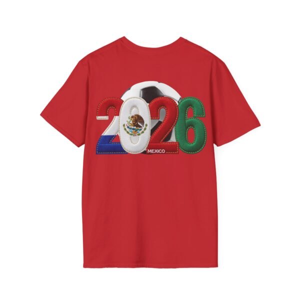 2026 Mexico Soccer T-Shirt, 2026 Soccer Fan Graphic, Embroidery Style Effect