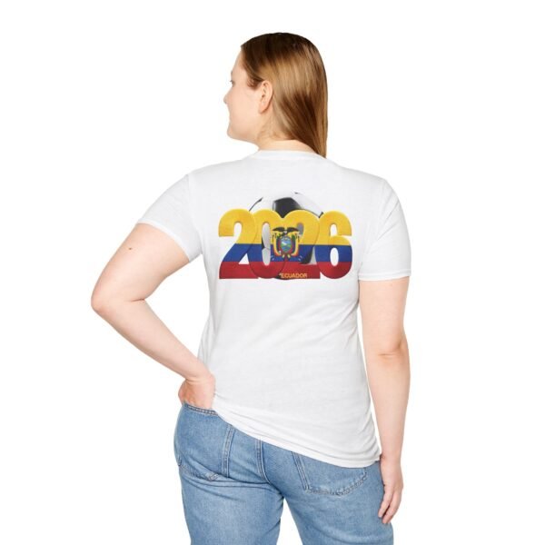 3986386888805814871_2048.jpeg Ecuador 2026 Soccer T-Shirt, Both Sides Design Tee, Embroidery Style Effect