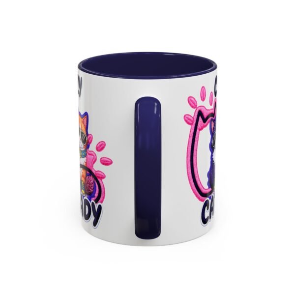 Personalized Mug, Crazy Cat Lady Accent Coffee Mug , Cute Sunglasses Cats