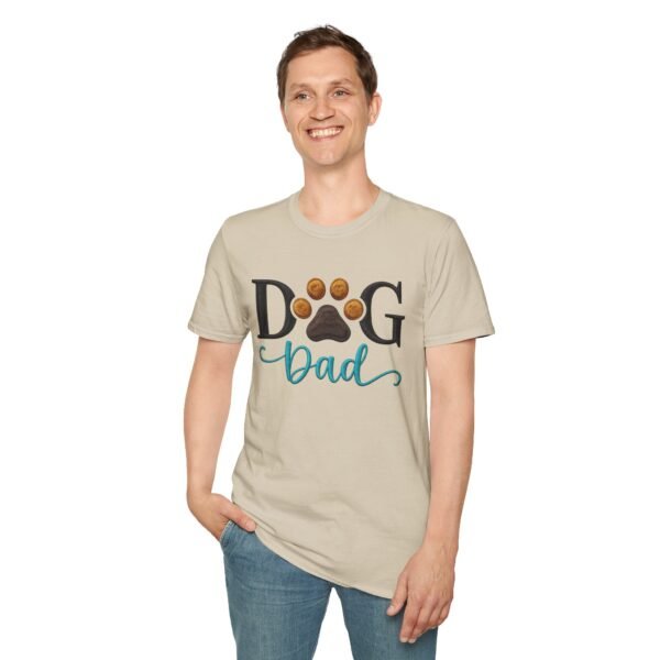 Dog Dad Tee, Because Fur Is a Fashion Statement, Tee for Pet Lovers, Embroidery Style Effect