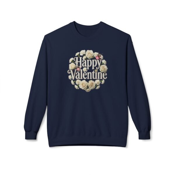 Elegant Valentine’s Day Floral Crewneck Sweatshirt, Timeless Comfort & Subtle Romance, Women T-Shirt