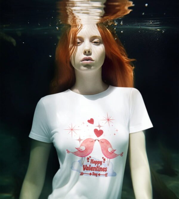 Valentine’s Day Love Birds Tee, Women’s Tee