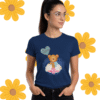 Valentine Bear Tee Cute Happy Valentine’s Day, Women’s T-Shirt