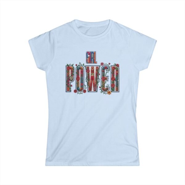 5030266861962796322_2048.jpeg Floral Graphic Women's Tee, Retro Statement Shirt, Embroidery Style Effect