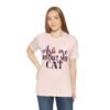 Ask Me About My Cat T‑Shirt, Funny Cat Lover Tee, Crochet Effect