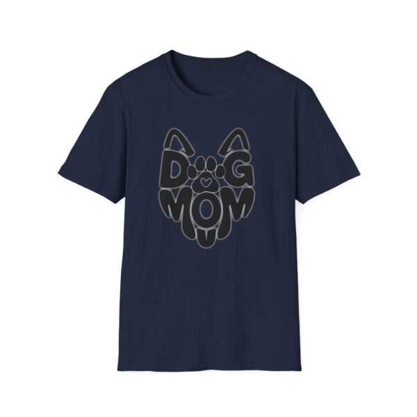Dog Mom T-Shirt, Cute Paw Heart Graphic Tee for Dog Lovers