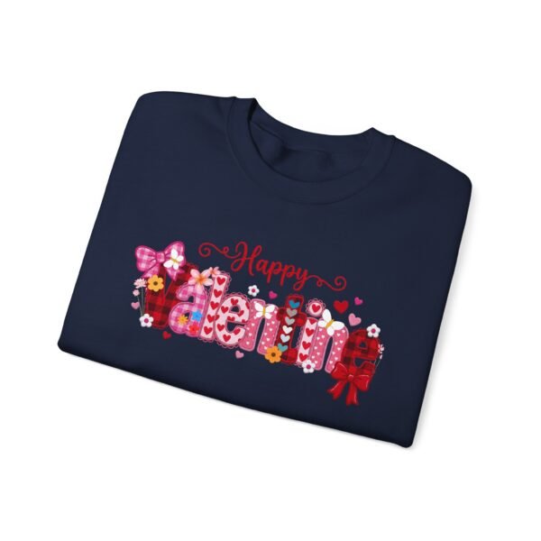 5128252691268546358_2048.jpeg Happy Valentine Women's Sweatshirt, Festive Heart, Gift Pattern Crewneck