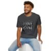 5130733416185983805_2048.jpeg I Love Gym Gothic T-Shirt, Black Thorny Typography Fitness Tee