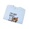 Sweatshirt  I’m Not Boss I Just Have Better Ideas, Grumpy Cat Crewneck, Embroidery Style Effect