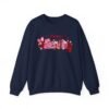 5892264988417879219_2048.jpeg Happy Valentine Women's Sweatshirt, Festive Heart, Gift Pattern Crewneck