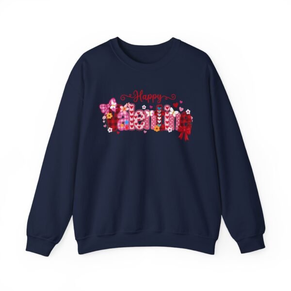 5892264988417879219_2048.jpeg Happy Valentine Women's Sweatshirt, Festive Heart, Gift Pattern Crewneck