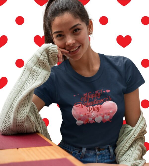 Happy Valentine’s Day Heart Graphic Tee Happy Valentine’s Day Heart Graphic Tee