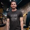 I Love Gym Gothic T-Shirt, Black Thorny Typography Fitness I Love Gym Gothic T-Shirt, Black Thorny Typography Fitness
