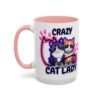 Personalized Mug, Crazy Cat Lady Accent Coffee Mug , Cute Sunglasses Cats