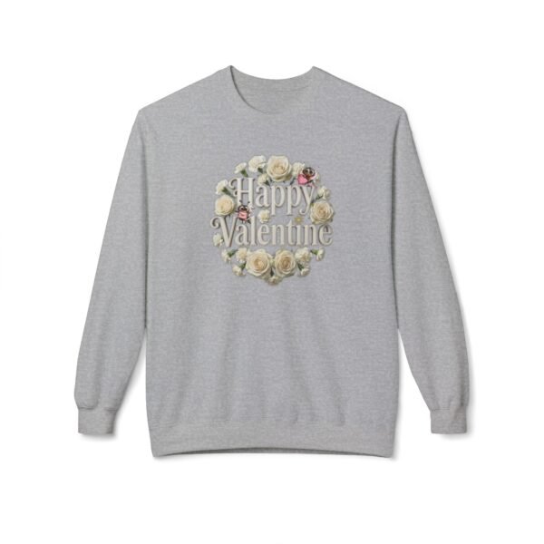 Elegant Valentine’s Day Floral Crewneck Sweatshirt, Timeless Comfort & Subtle Romance, Women T-Shirt