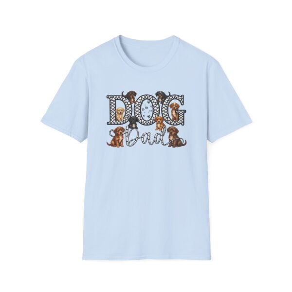 Dog Dad T-Shirt, Cute Paw Print & Puppy Graphic Tee, This soft, Embroidery Style Effect