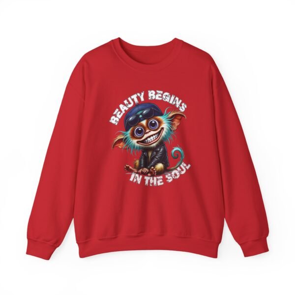 Unisex Crewneck Sweatshirt, Cute Cartoon Monkey Graphic