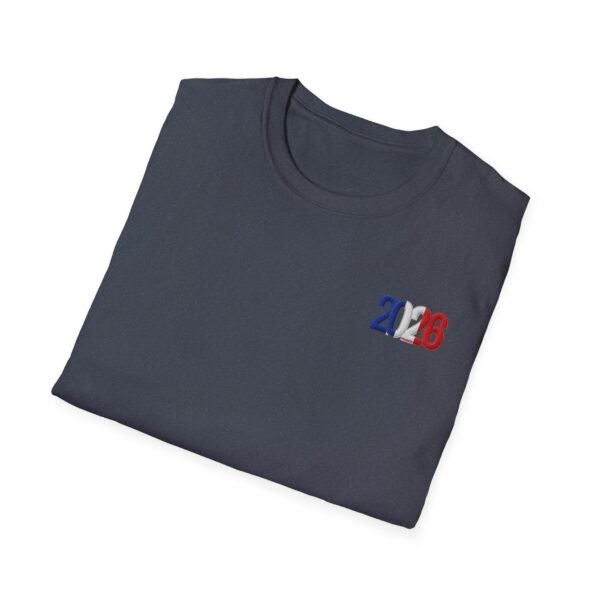 2026 France Soccer T-Shirt, Soccer Cup Fan Tee, Embroidery Style Effect