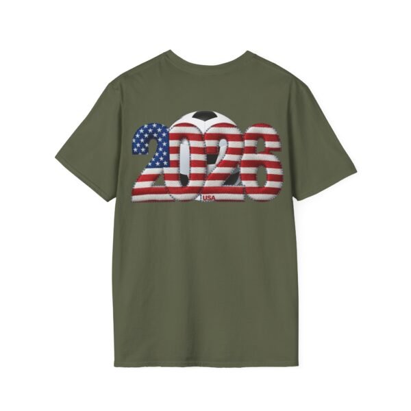 USA T-Shirt, 2026 Soccer T-Shirt Fan Design, Embroidery Style Effect