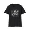 6804329086999788911_2048.jpeg I Love Gym Gothic T-Shirt, Black Thorny Typography Fitness Tee