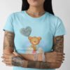 Valentine Bear Tee Cute Happy Valentine’s Day, Women’s T-Shirt