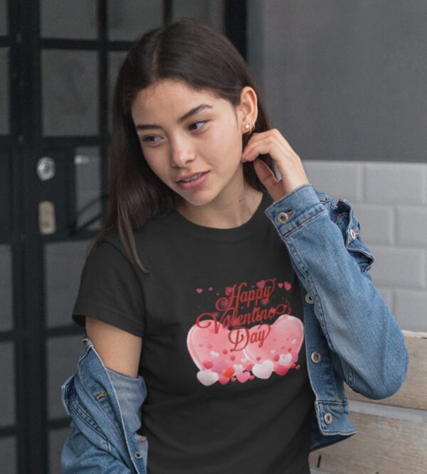 Happy Valentine’s Day Heart Graphic Tee Happy Valentine’s Day Heart Graphic Tee