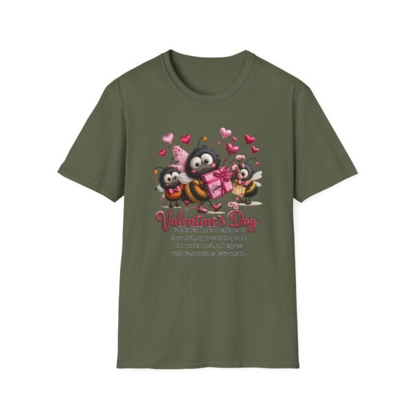 Valentine's Day T-Shirt – Cute Love Quote Graphic Tee, Embroidery Style Effect