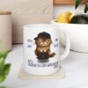 The Mug With The Attitude That The Boss Doesn't Like,  Funny Grumpy Cat Ceramic Mug, Cute Sarcastic Coffee Cup, Design On Both Sides