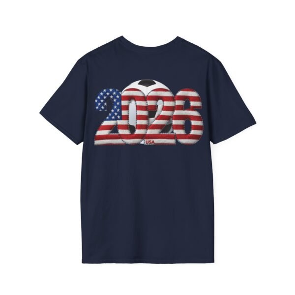 USA T-Shirt, 2026 Soccer T-Shirt Fan Design, Embroidery Style Effect