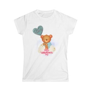 7994493260226924899_2048.jpeg Valentine Bear Tee Cute Happy Valentine’s Day, Women's T-Shirt
