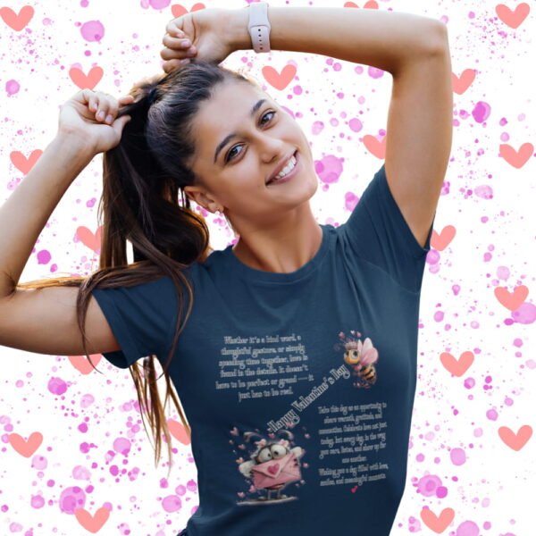 Inspirational Valentine Day Tee, “Love’s Kindness” Women’s Graphic T-Shirt