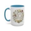 Valentine Mug , Happy Valentine Floral AccentMug, Colorful Coffee Mugs (11/15oz)