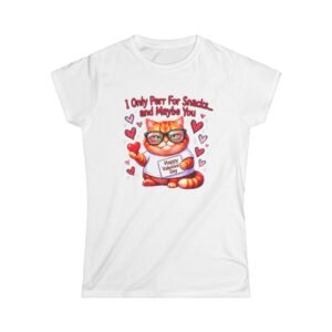 Valentine's Day Cat Tee,  Women's T-Shirt