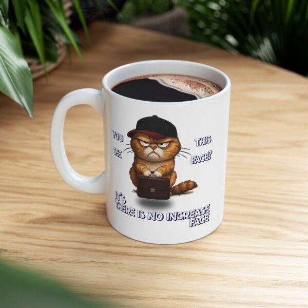 The Mug With The Attitude That The Boss Doesn't Like,  Funny Grumpy Cat Ceramic Mug, Cute Sarcastic Coffee Cup, Design On Both Sides