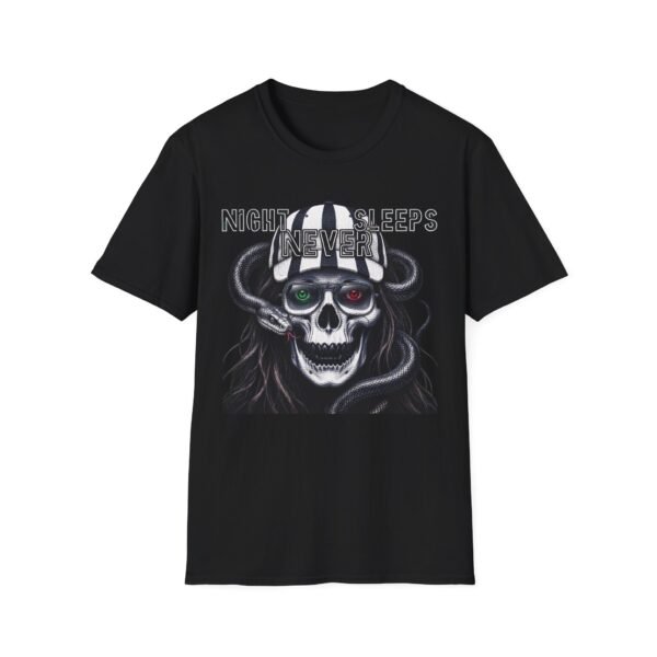 Nightmare Skull T-Shirt, Gothic Skull Graphic Tee, Thread-Style