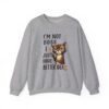 Sweatshirt  I’m Not Boss I Just Have Better Ideas, Grumpy Cat Crewneck, Embroidery Style Effect