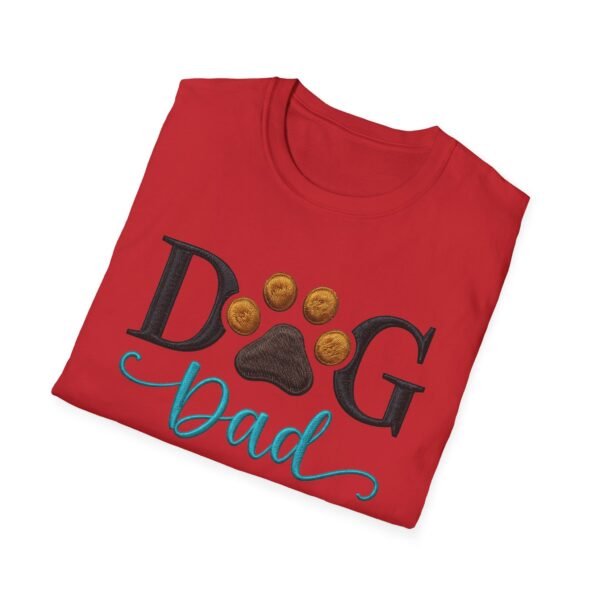 Dog Dad Tee, Because Fur Is a Fashion Statement, Tee for Pet Lovers, Embroidery Style Effect